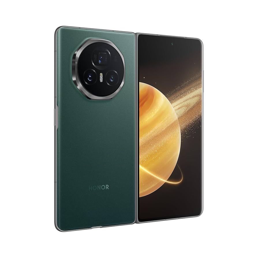 Módulo de cámaras traseras del Honor Magic V3 en color verde
