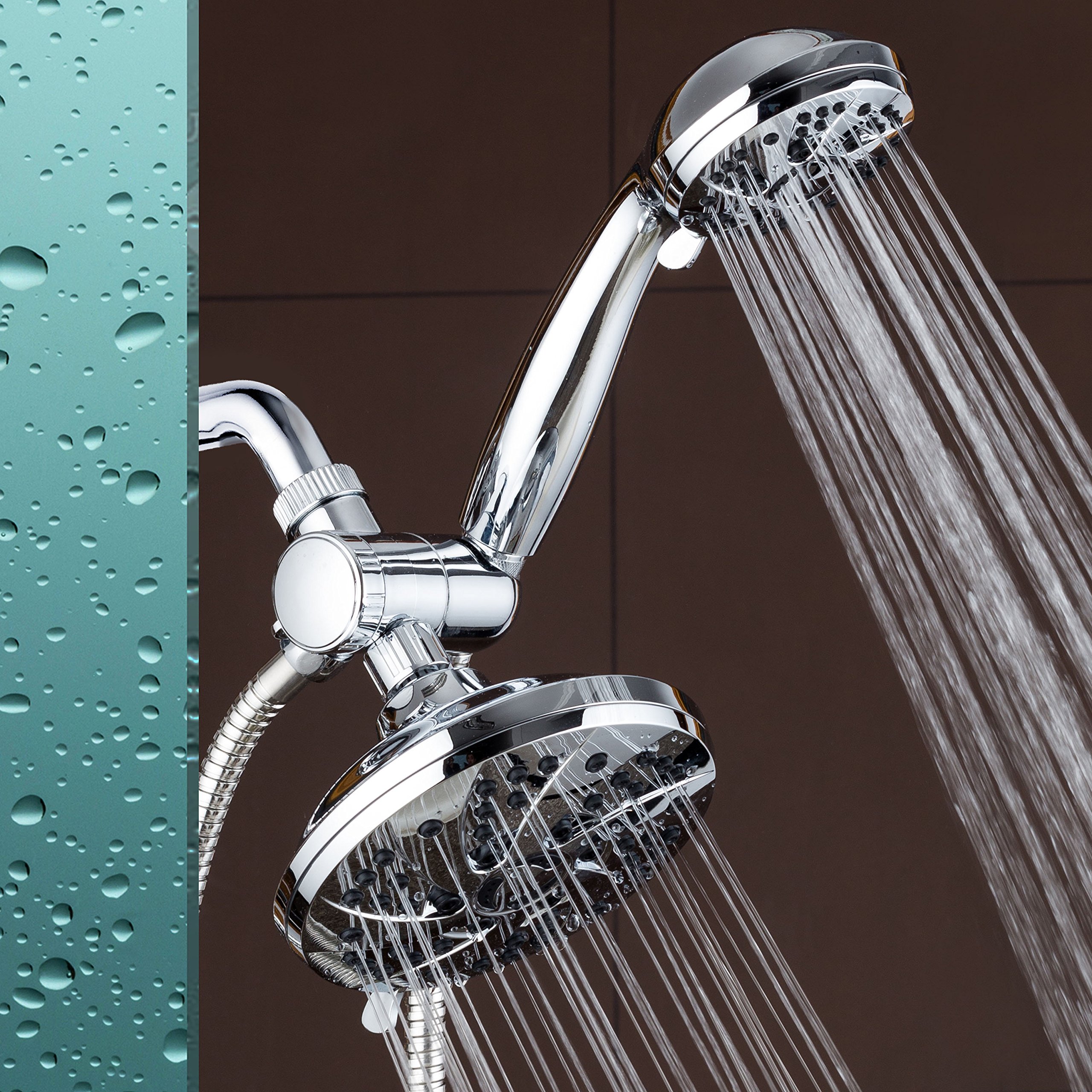 AquaDance 7 Inch Premium High Pressure 3-Way Rainfall Combo