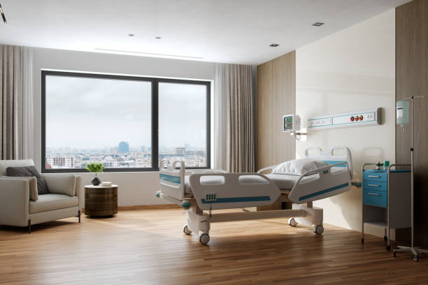 Modern hospital room