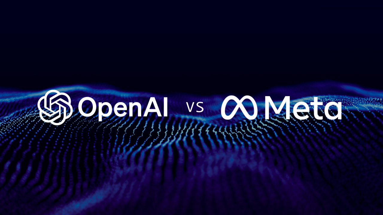 Representación de la competencia entre Meta y OpenAI en el campo de la IA