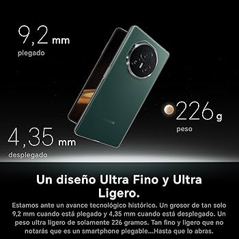 Especificaciones de grosor y peso del Honor Magic V3