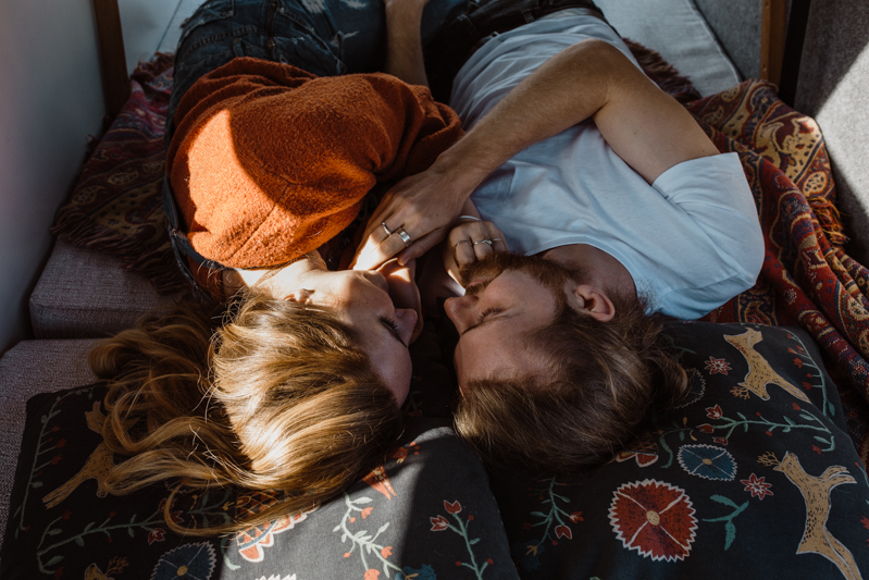 Couple relaxing together