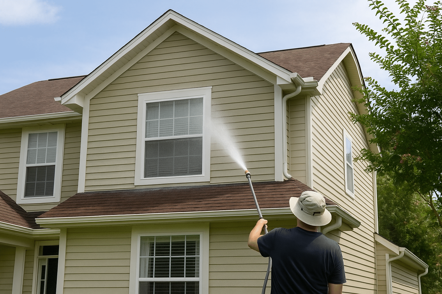 Why Soft-Wash Beats Pressure-Washing on Tile & Slate Roofs
