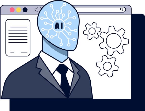 Representación de la inteligencia artificial en navegadores web