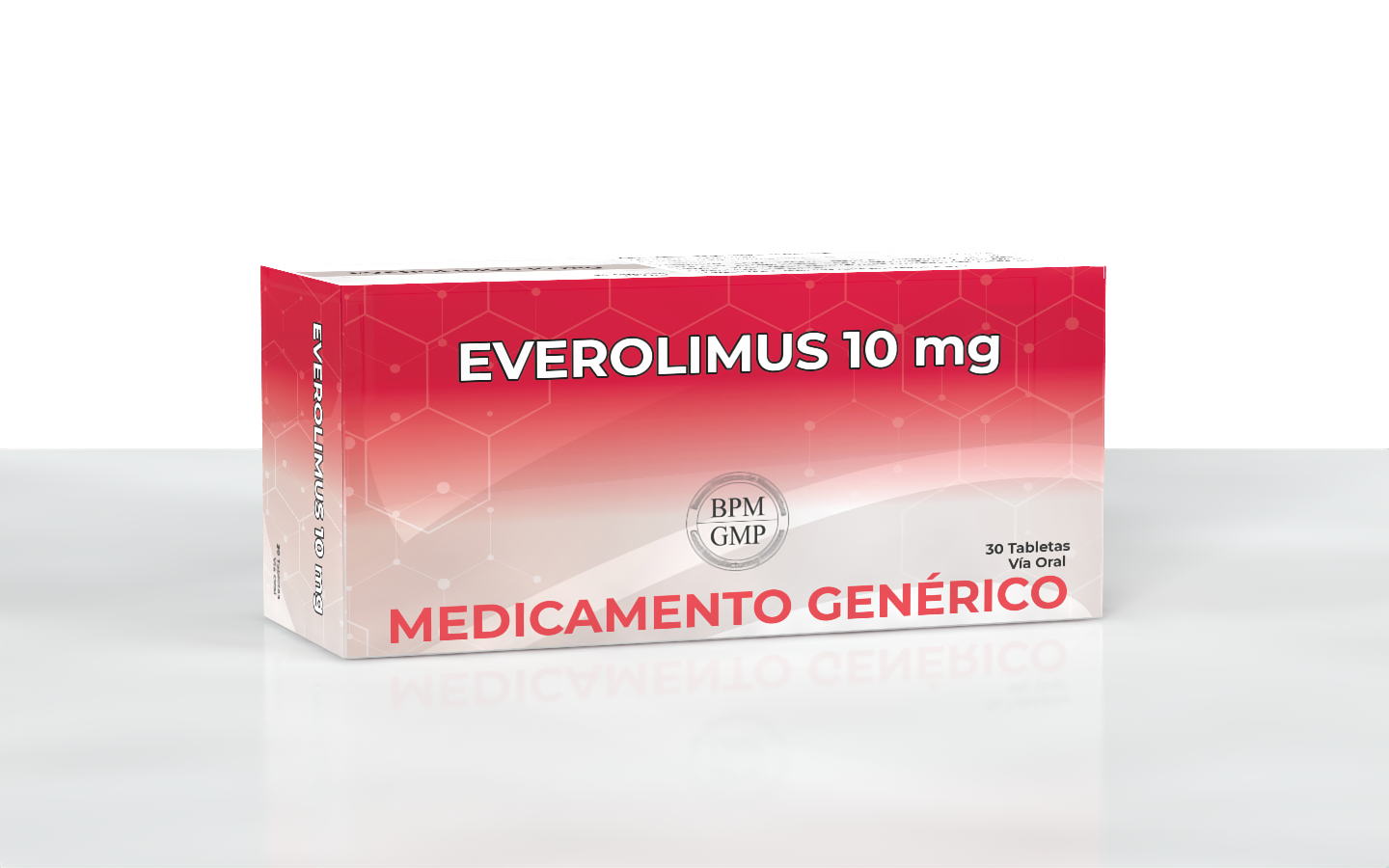 Envase de Everolimus 10 mg