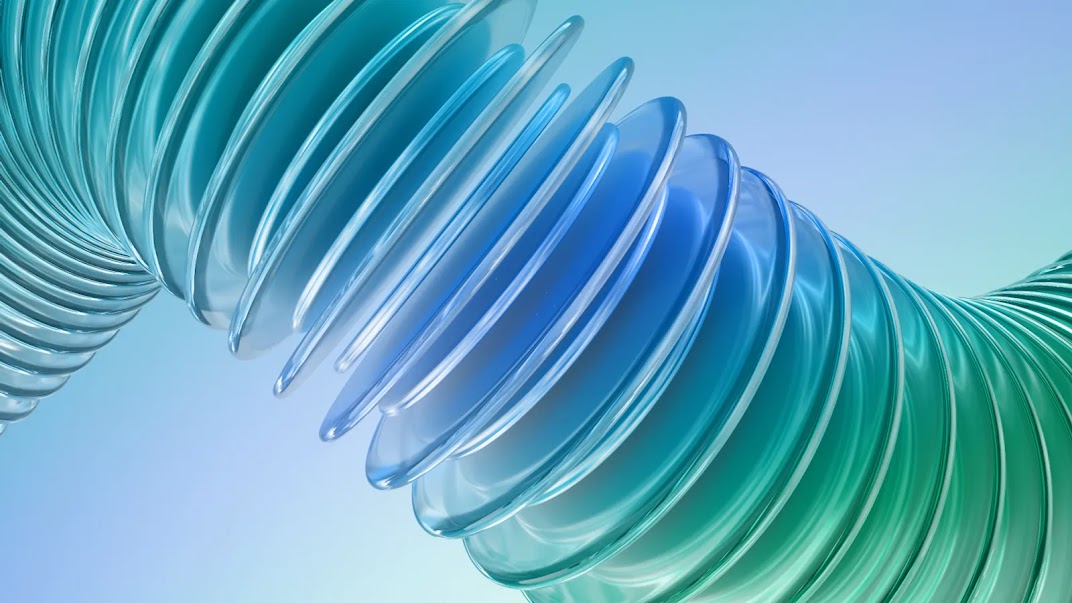 Representación abstracta del Frontier Safety Framework de Google DeepMind con colores azul y verde.