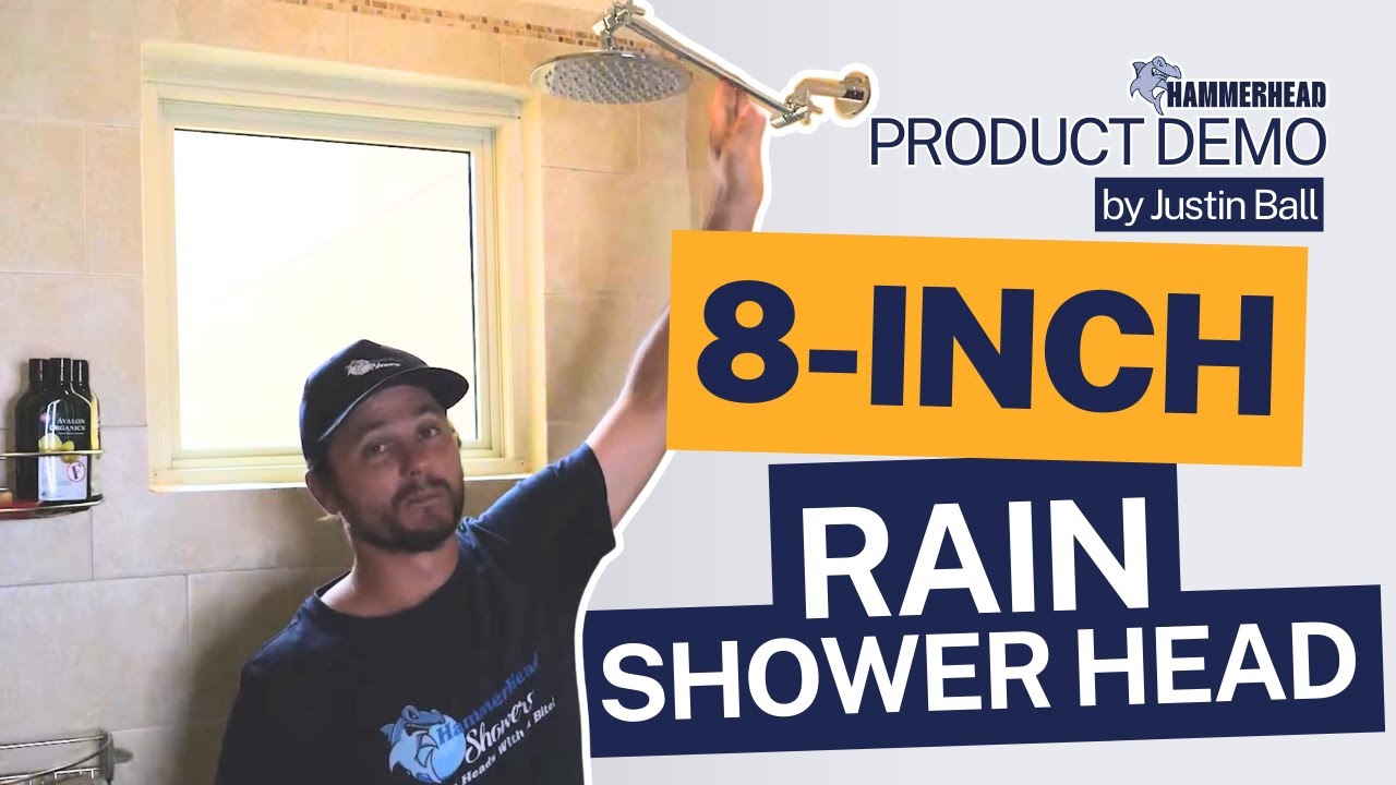 HammerHead Showers Solid Metal 2 Inch High Pressure Shower Head