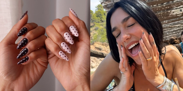 Polka dot September nails