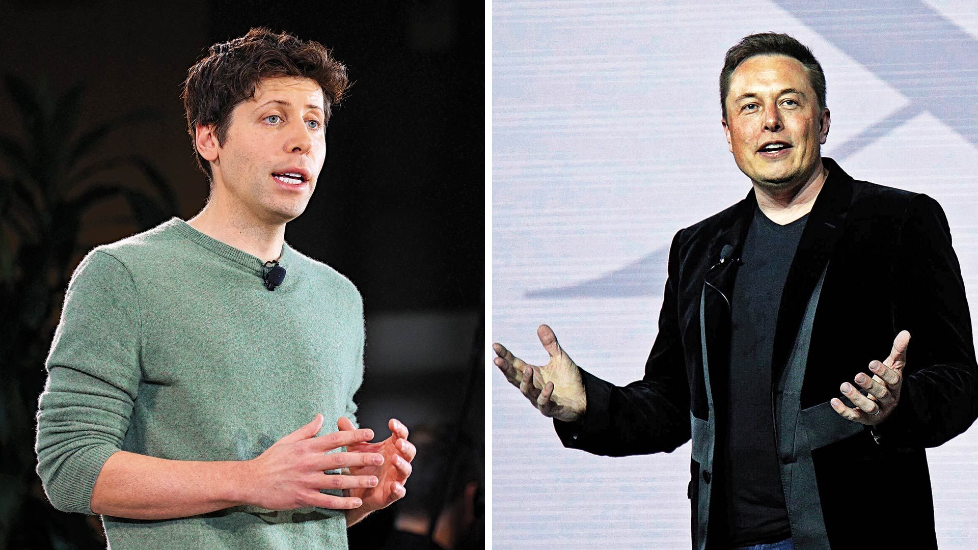 Sam Altman y Elon Musk en un evento tecnológico