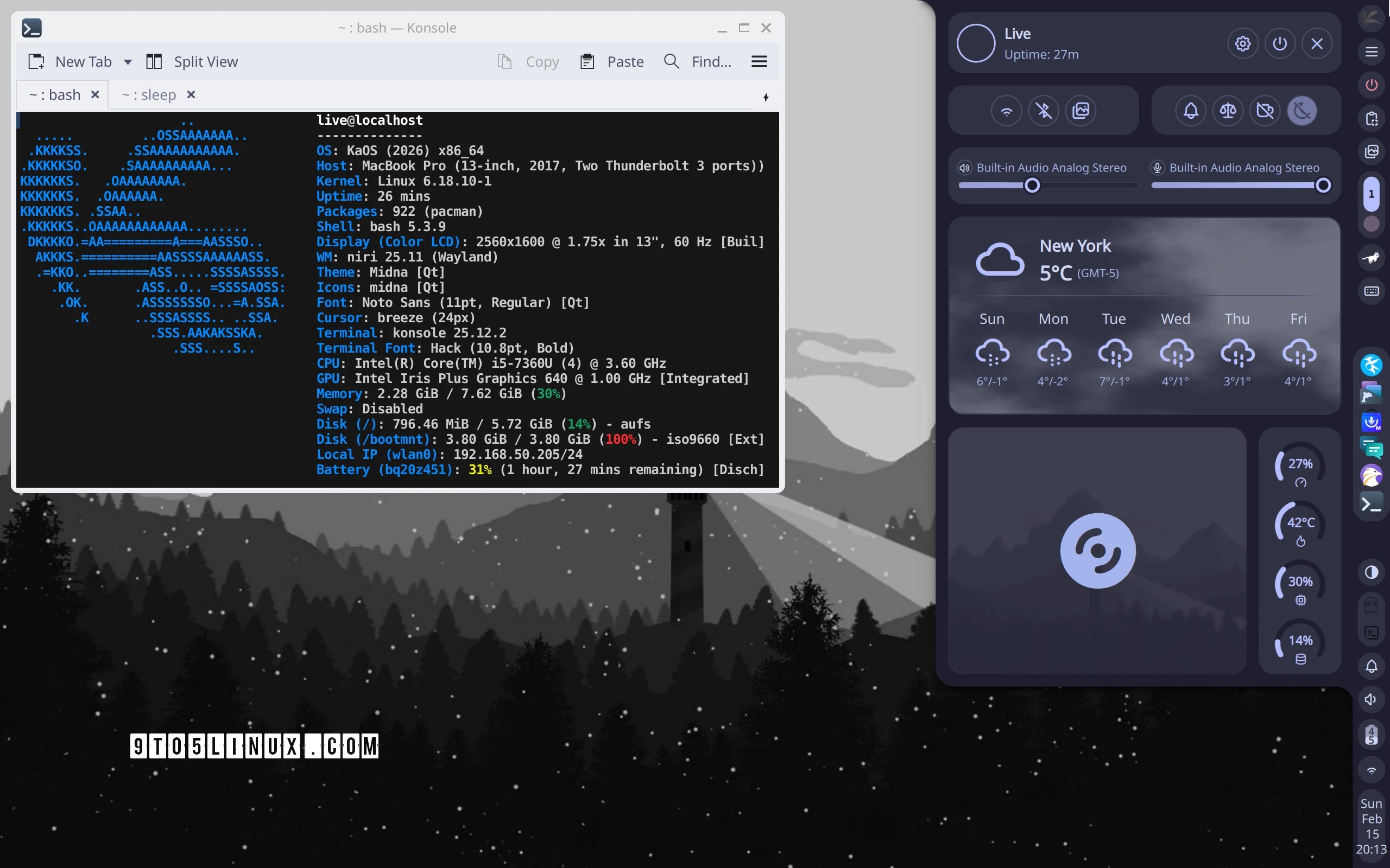 Panel de Configuración Rápida de GNOME 49.4 con mejoras de enfoque y navegación