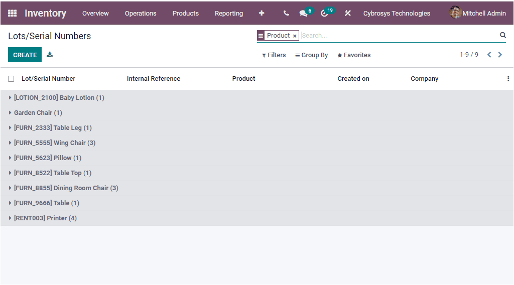 Interfaz de ERP para gestión de trazabilidad