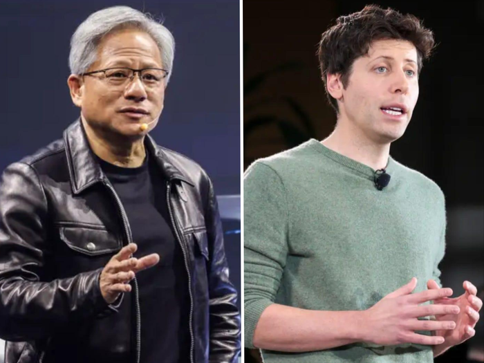 Jensen Huang de Nvidia y Sam Altman de OpenAI