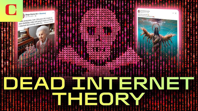 Representación visual de la teoría del internet muerto