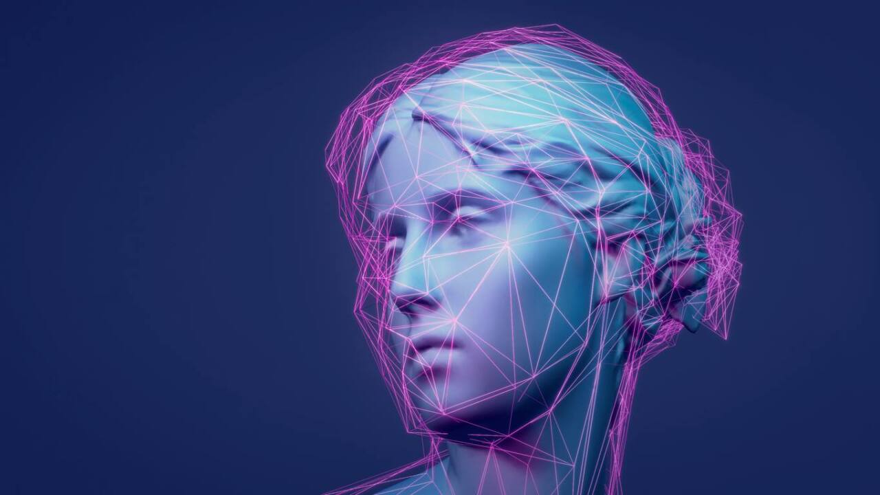 Representación conceptual de IA consciente