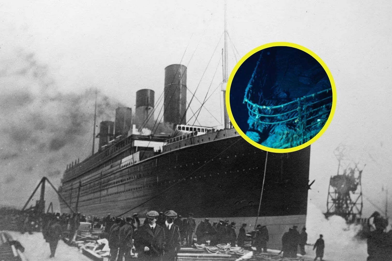 Restos del Titanic en el fondo del océano