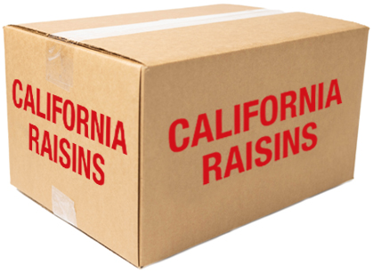 Raisin packaging cartons ready for export