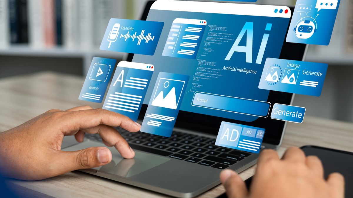 Interfaz de aplicaciones de IA en una computadora portátil