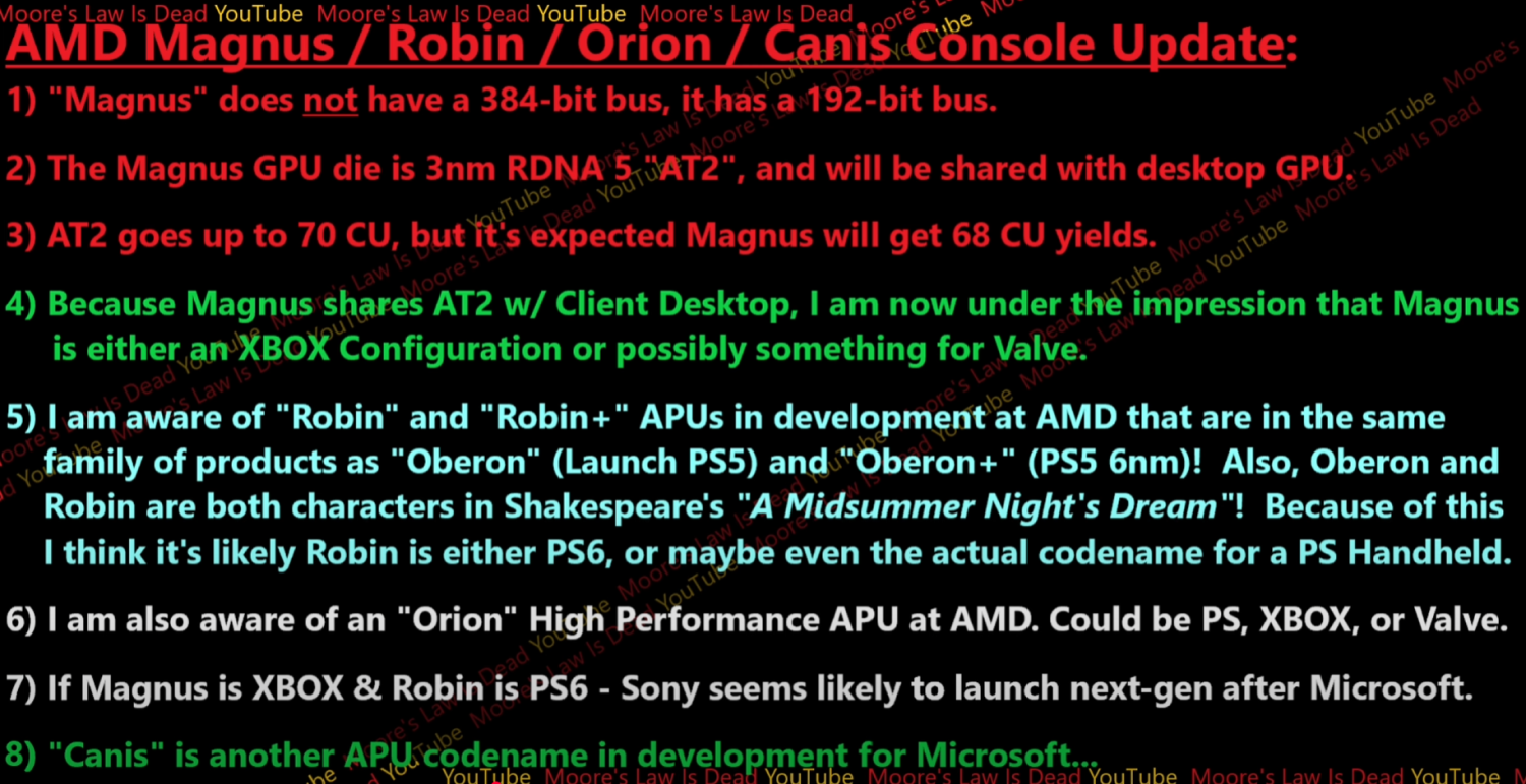 Información sobre APUs de AMD para consolas