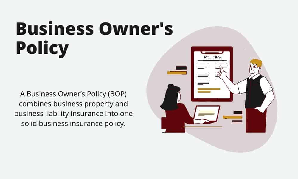 Business owner reviewing commercial liability insurance policy