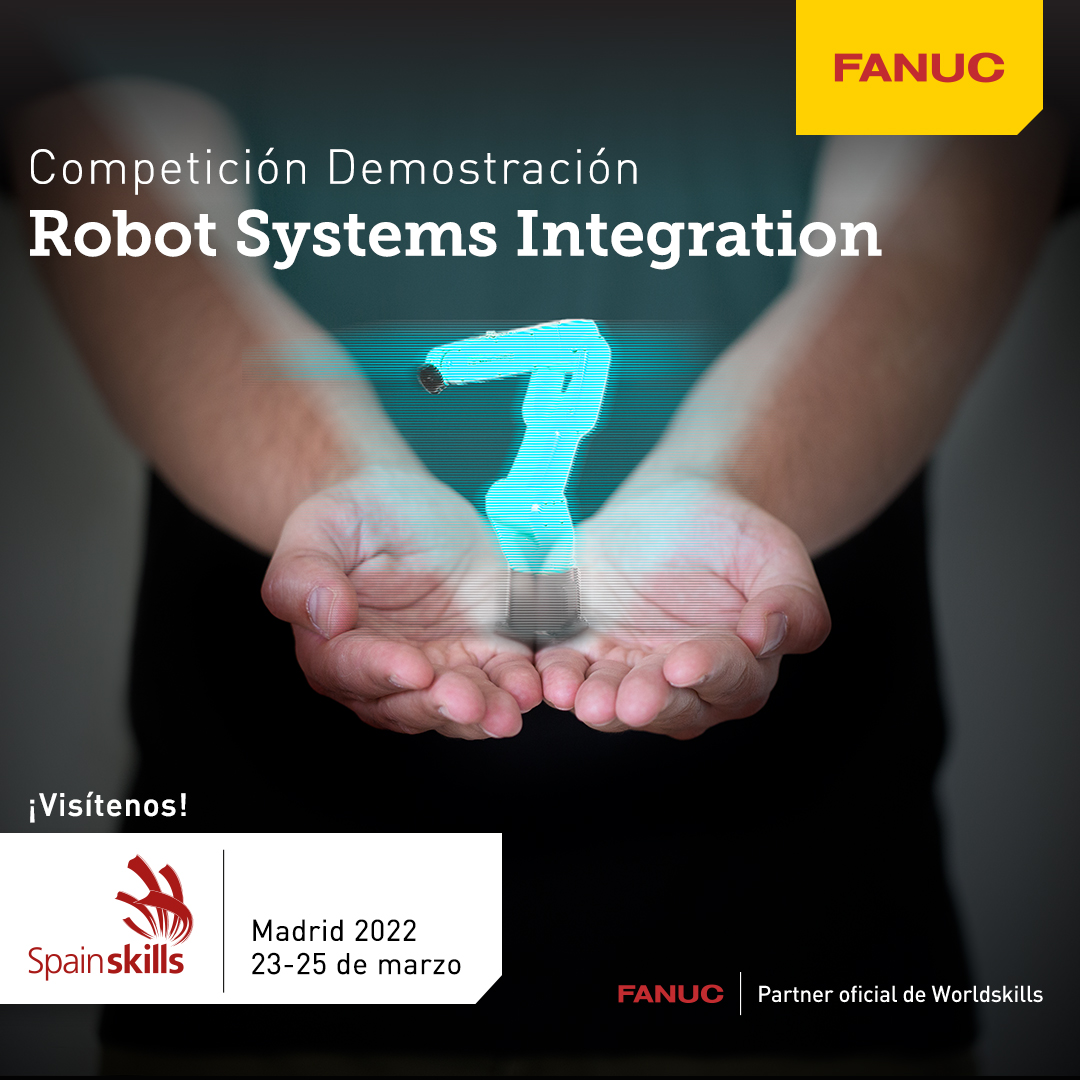 Póster de la competición de integración de sistemas robóticos de FANUC