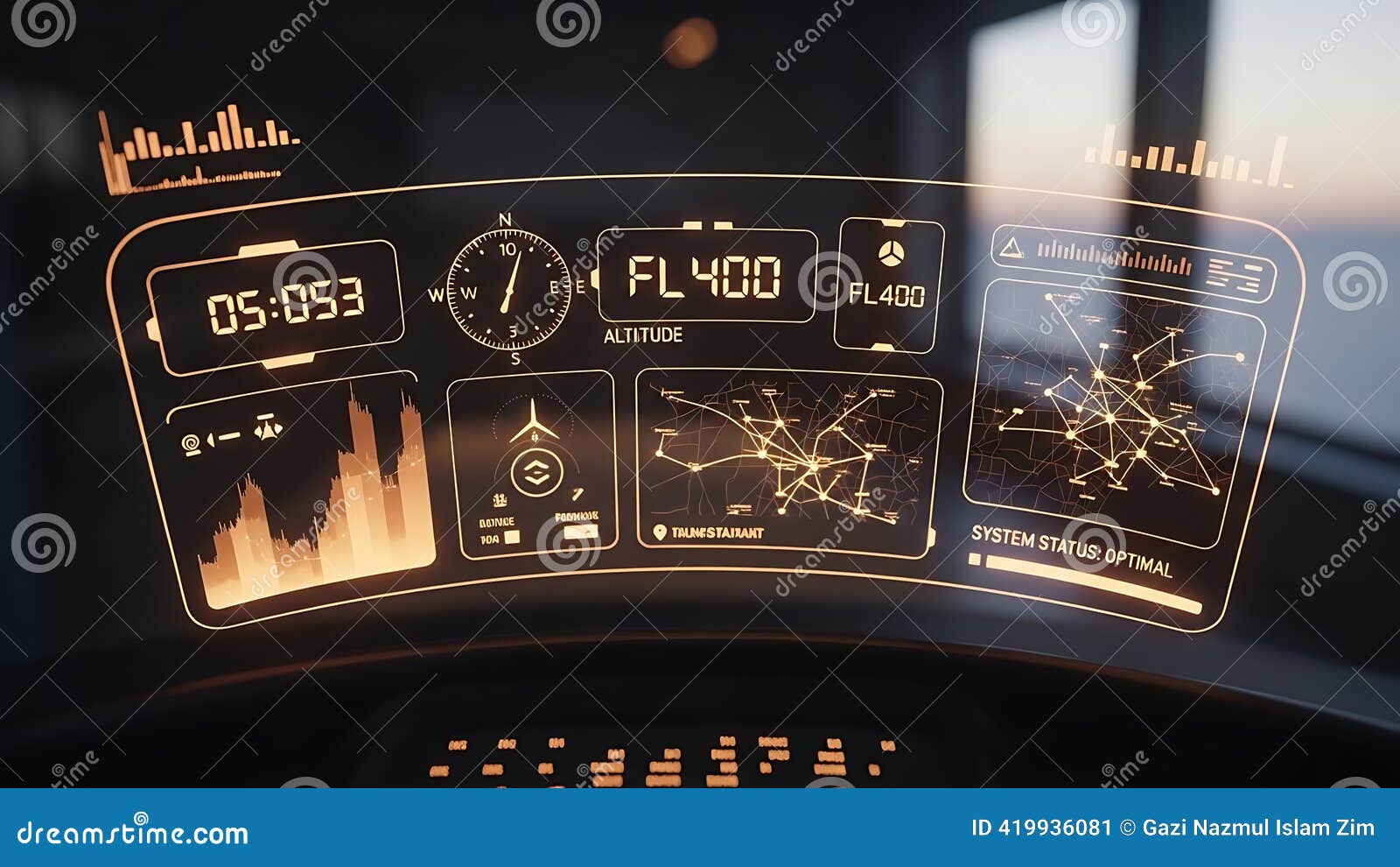 Futuristic HUD Display