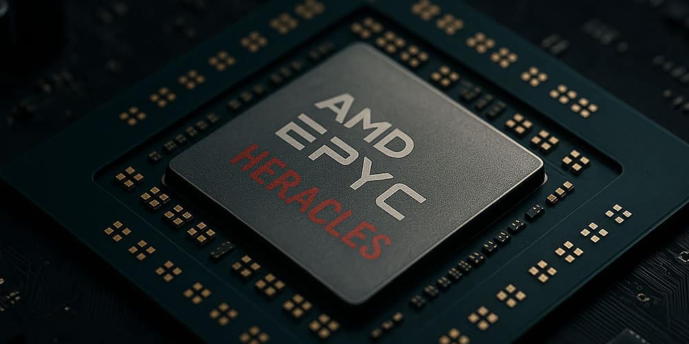 Detalle de un procesador AMD EPYC afectado por la vulnerabilidad Heracles