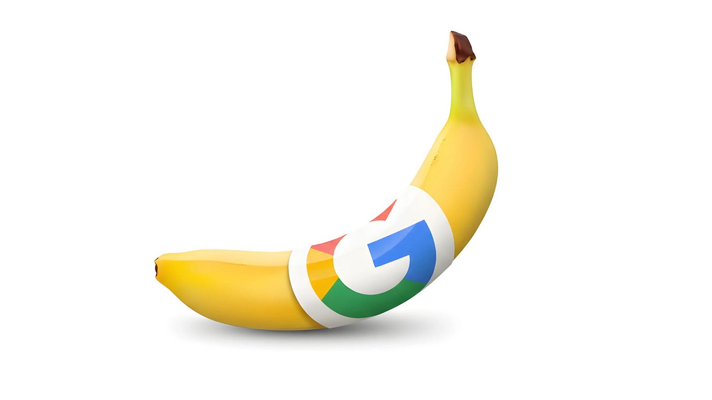 Logo de Nano Banana con el logo de Google