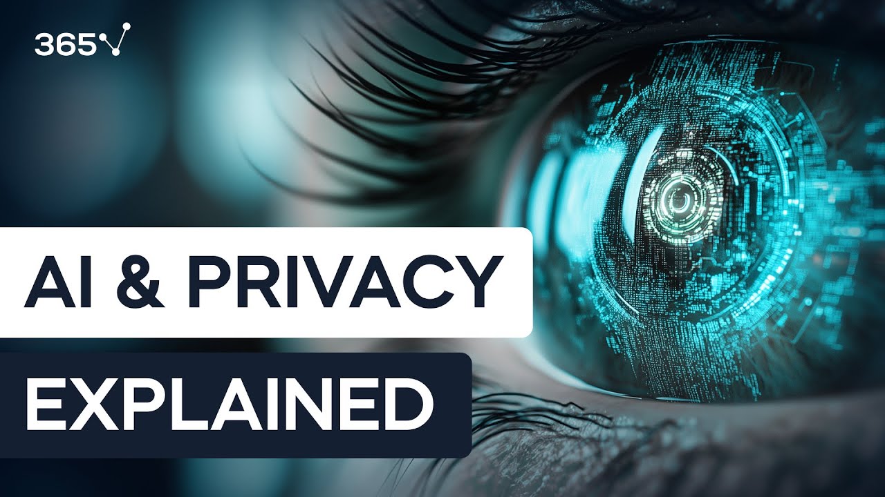 Infografía sobre la relación entre IA y privacidad con el número 365