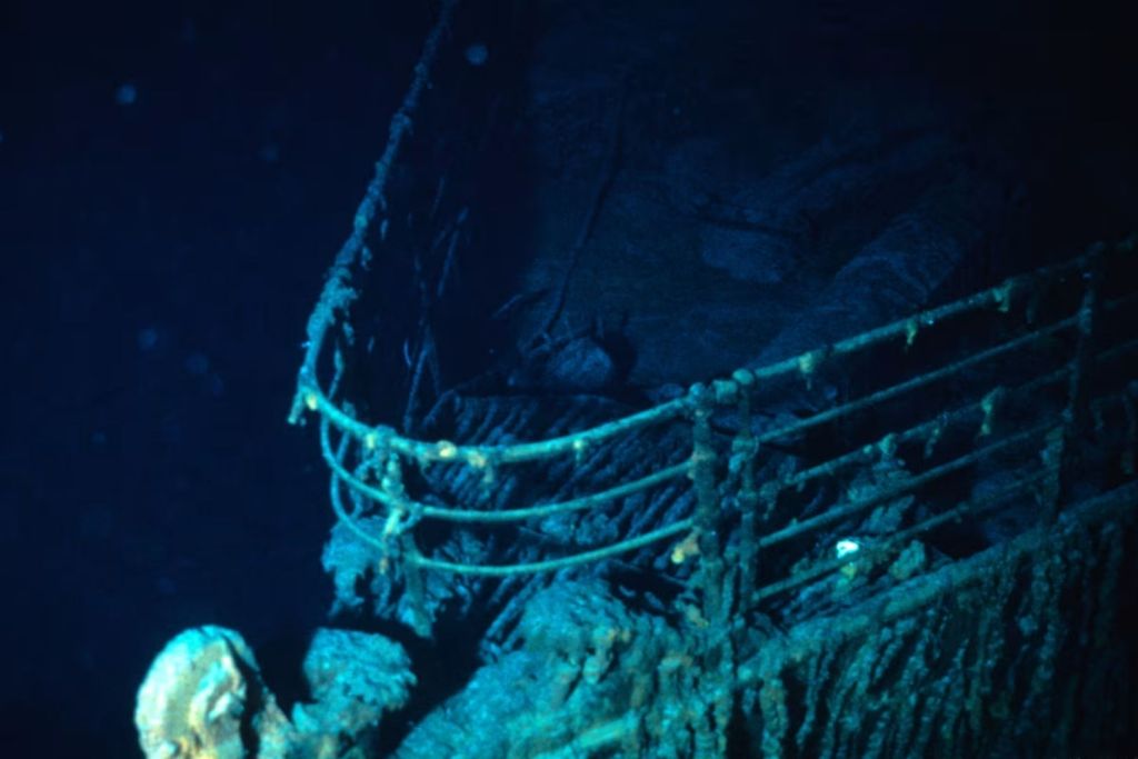 Primera imagen del Titanic captada por el ARGO en 1985