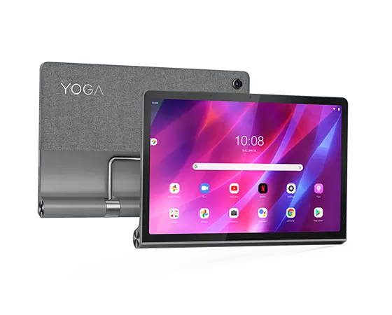 Lenovo Yoga Tab con su característico diseño y soporte integrado