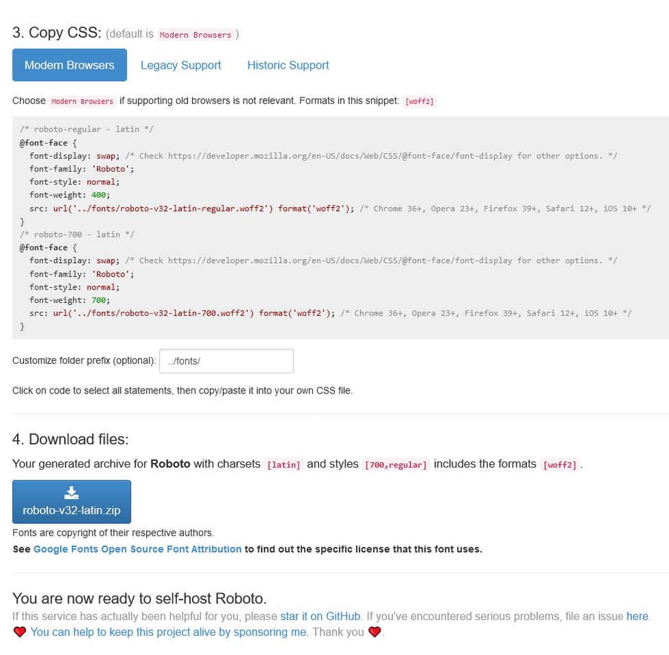 Web font loading performance