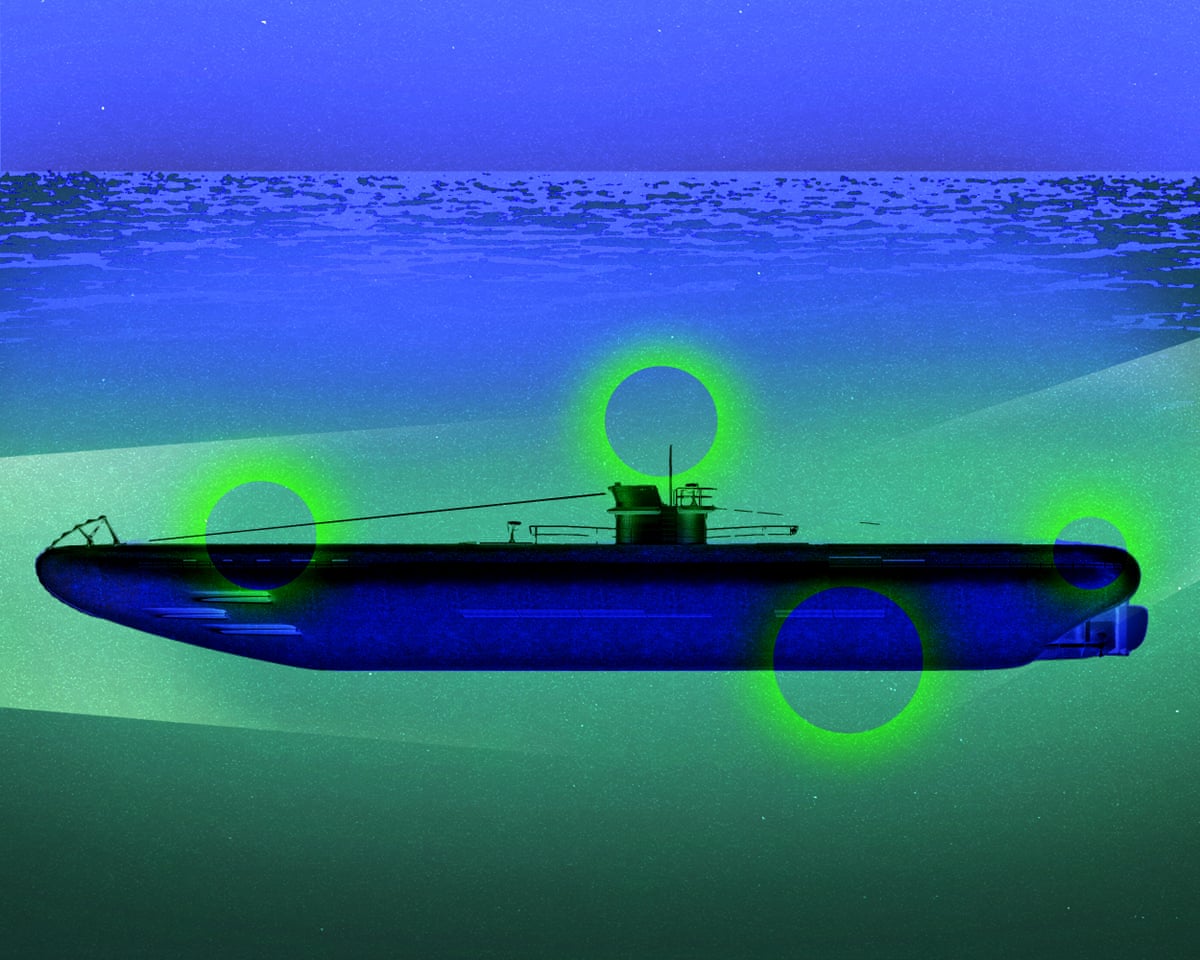 Submarino detectado por tecnología de IA