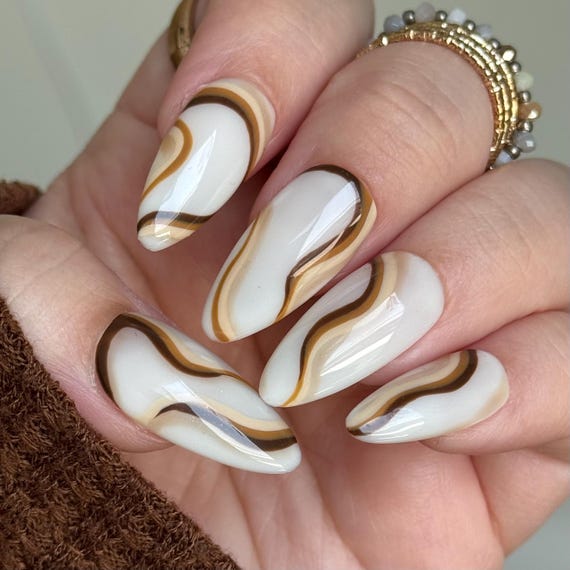 Caramel Latte Nails