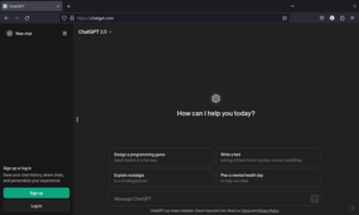 Interfaz de ChatGPT mostrando conversación con IA