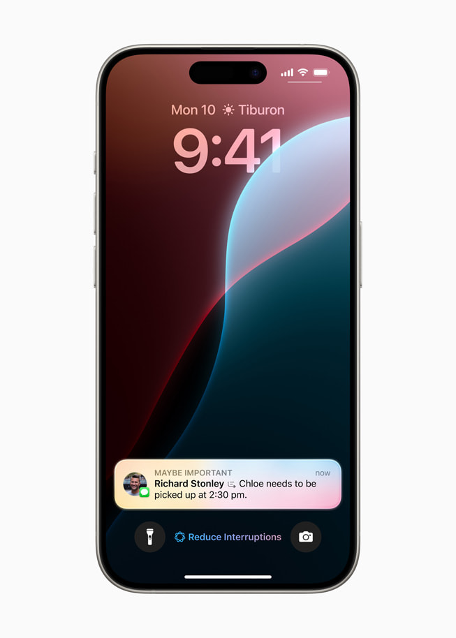 iPhone 14 Pro con la pantalla de bloqueo