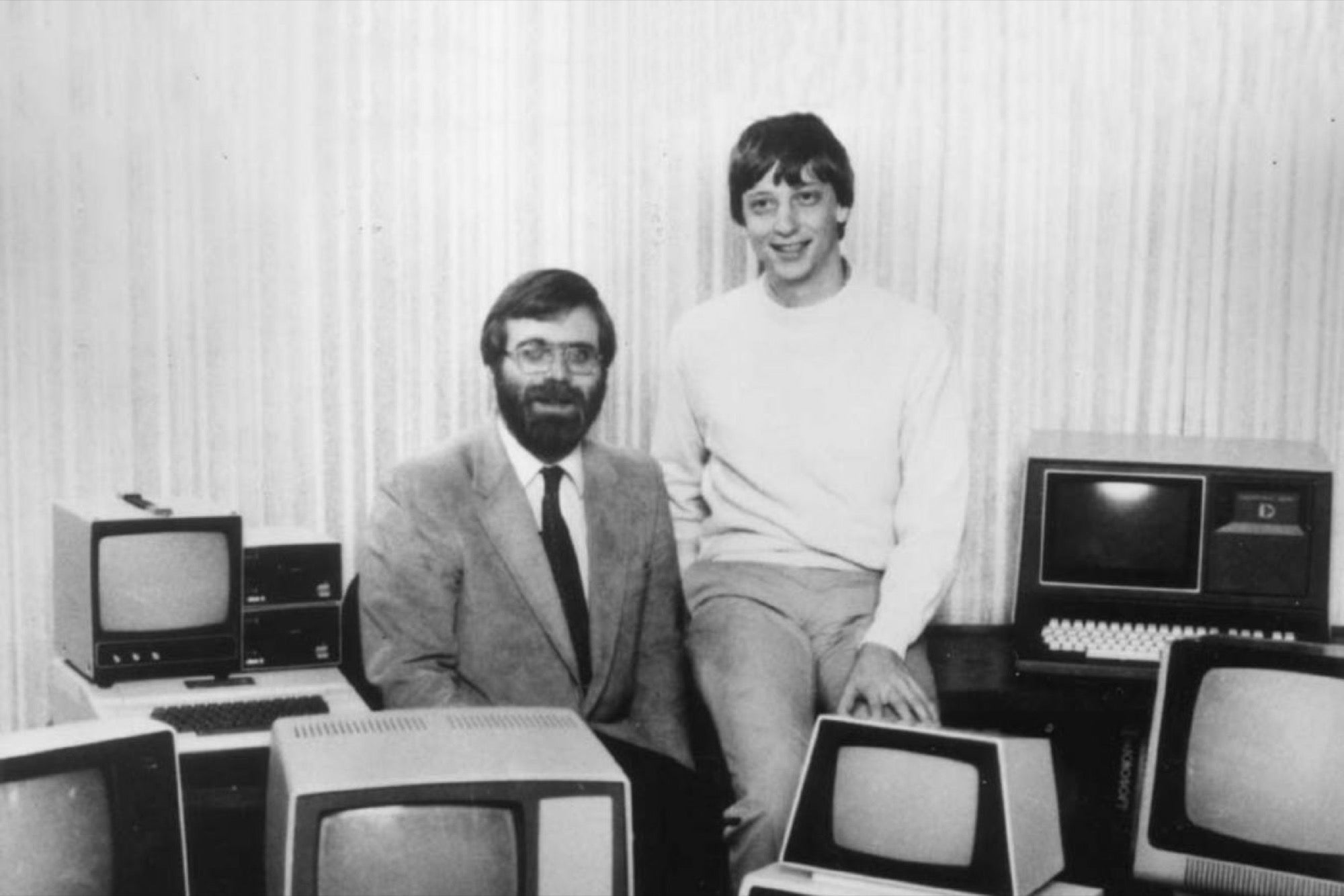 Bill Gates y Paul Allen en los inicios de Microsoft
