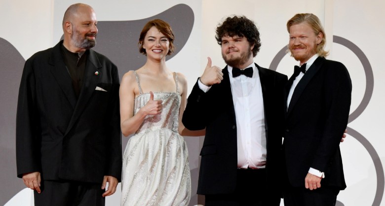 Equipo de Bugonia en el Festival de Venecia