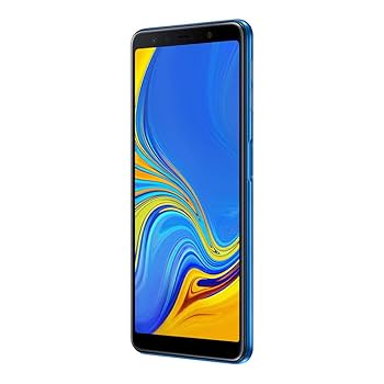 Samsung Galaxy A07 en color azul mostrando su diseño delgado y moderno