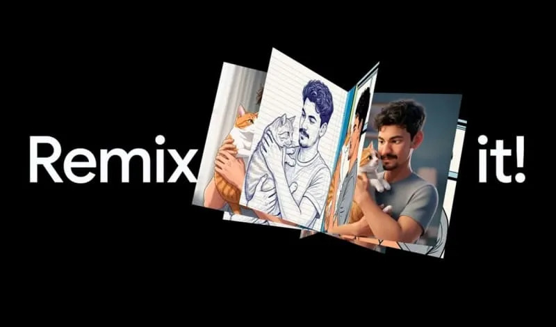 Ejemplo de la función Remix en Google Fotos