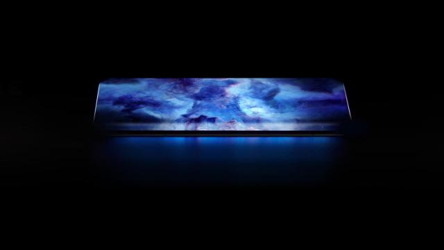iPhone con diseño futurista y pantalla envolvente