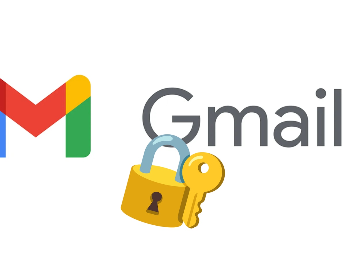 Logo de Gmail con iconos de seguridad