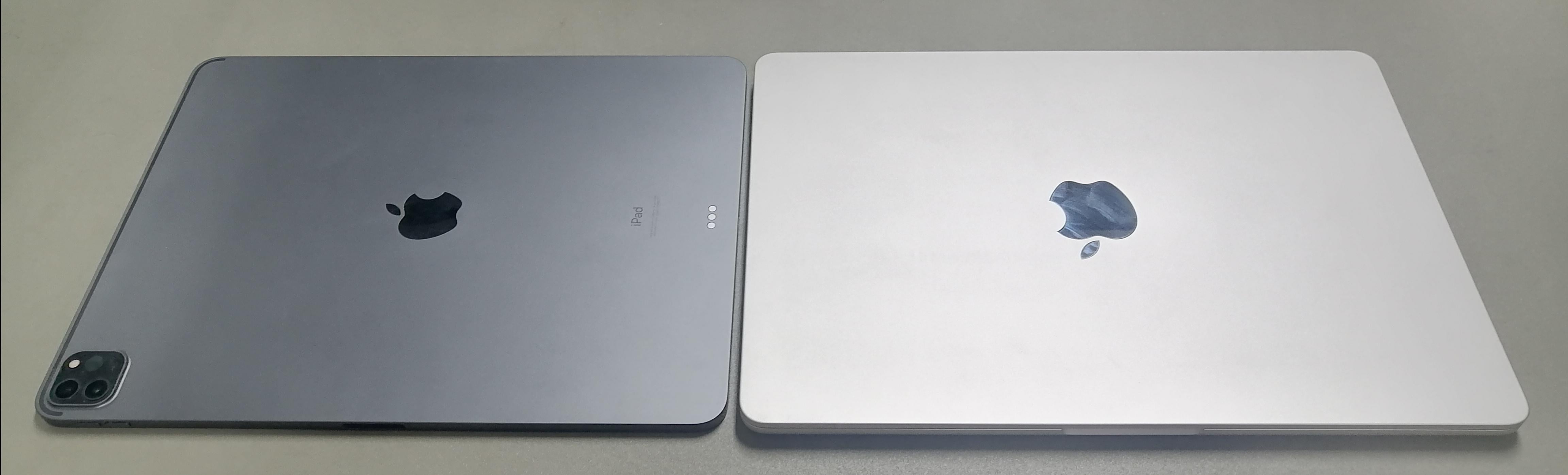 Comparativa de tamaño entre iPad Air y MacBook Air
