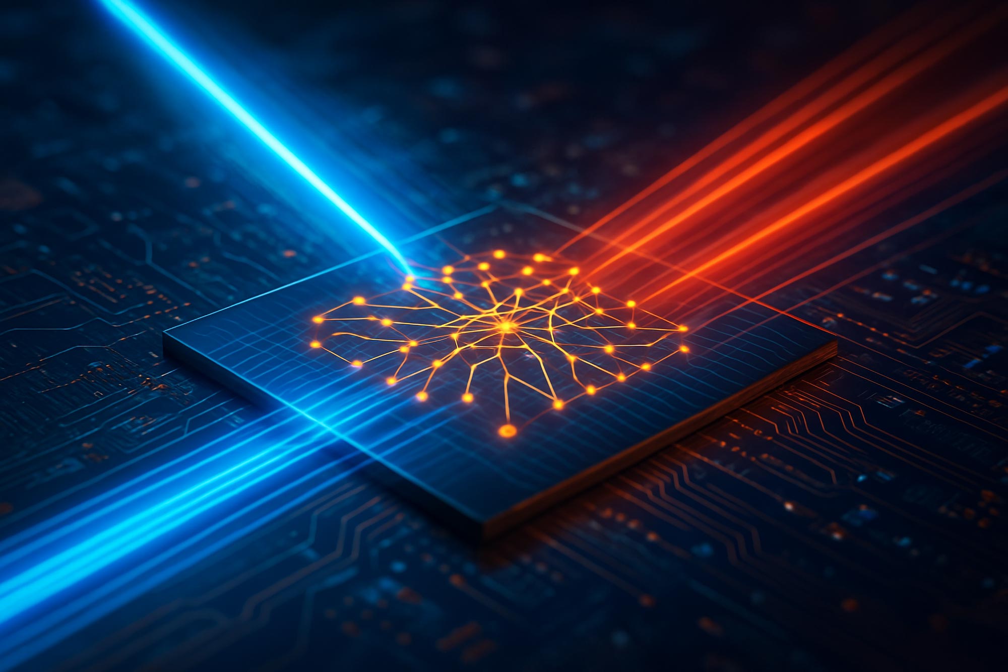 Patrón de red neuronal en un chip