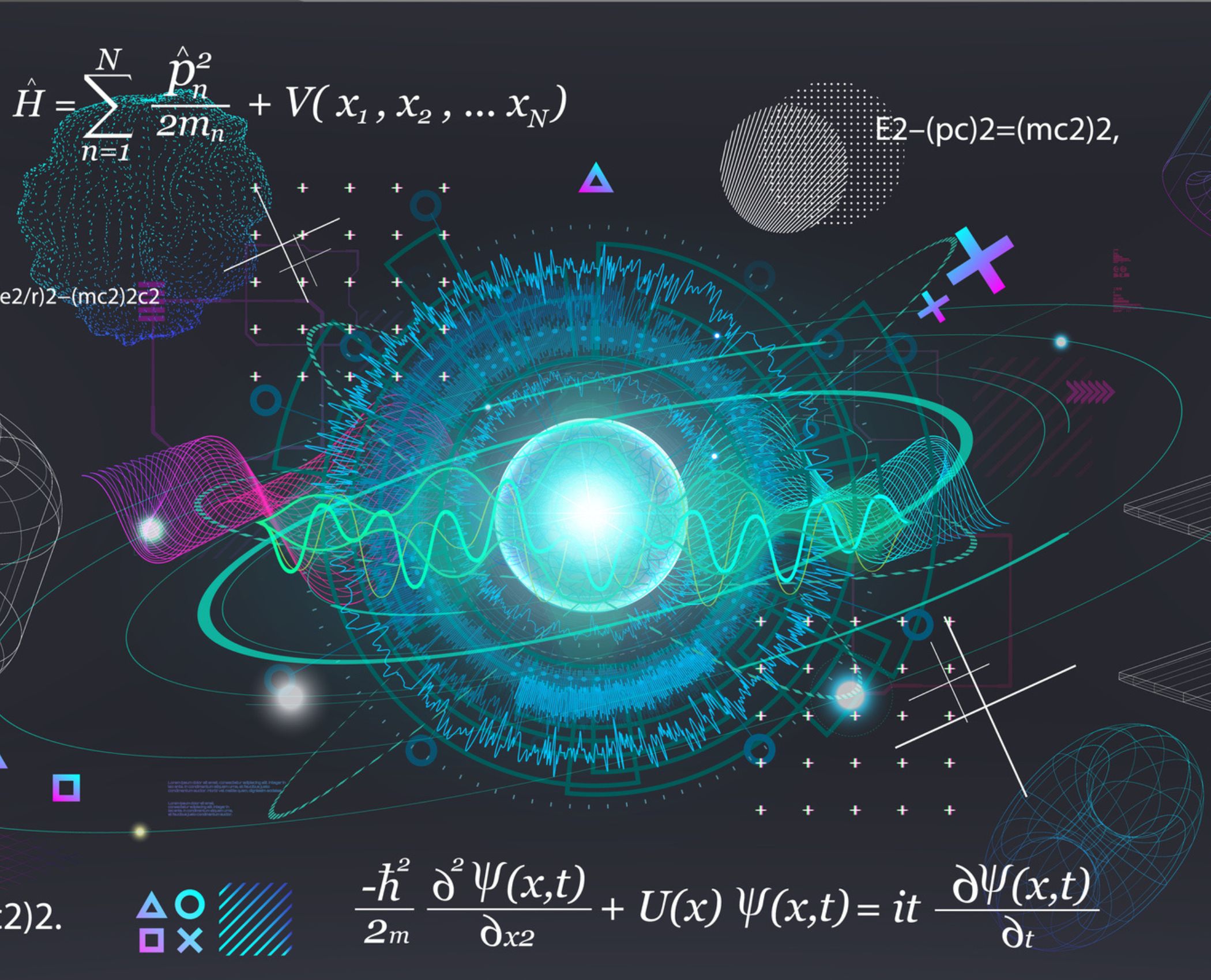 Representación de las complejas ecuaciones matemáticas detrás del efecto Efimov