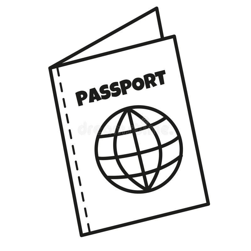 Passport with globe representing global mobility