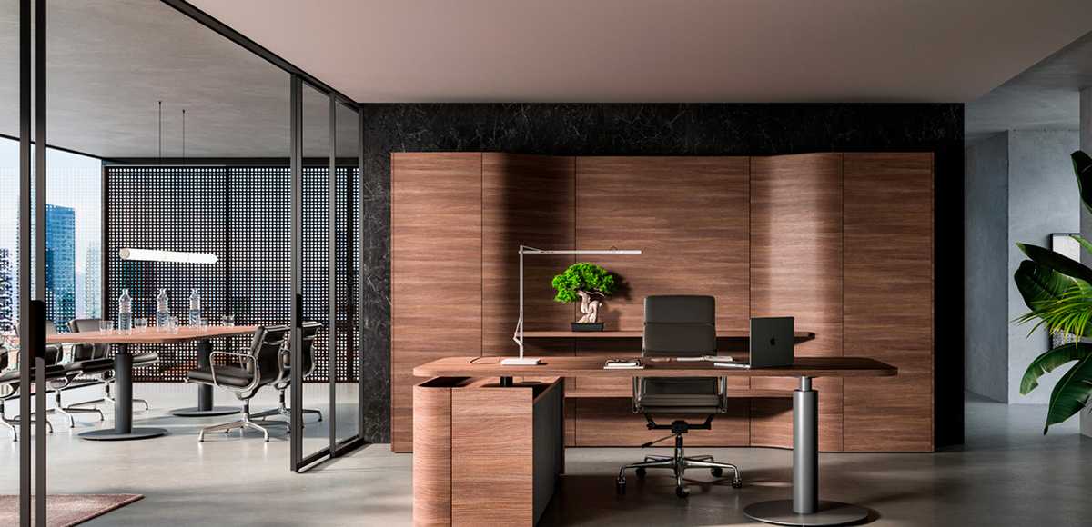 الأثاث المكتبي الخشبي