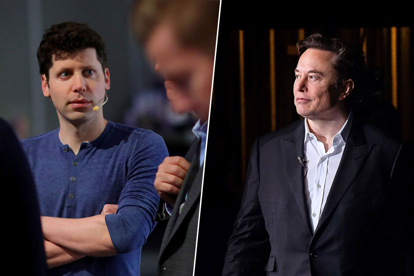 Sam Altman y Elon Musk en una conferencia tecnológica