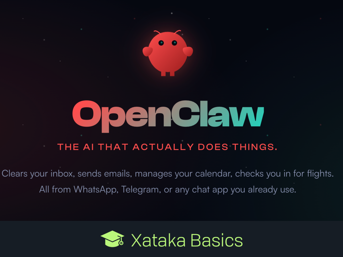 Interfaz de OpenClaw mostrando sus capacidades
