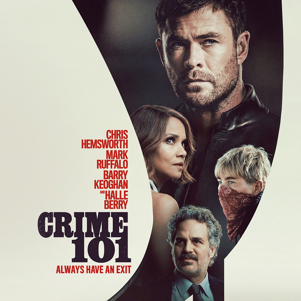 Cartel oficial de la película Crime 101 con Chris Hemsworth