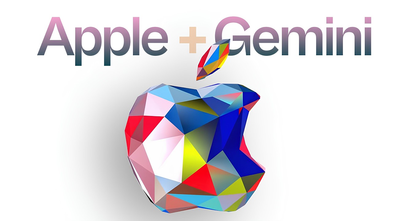Logo de Apple combinado con Gemini